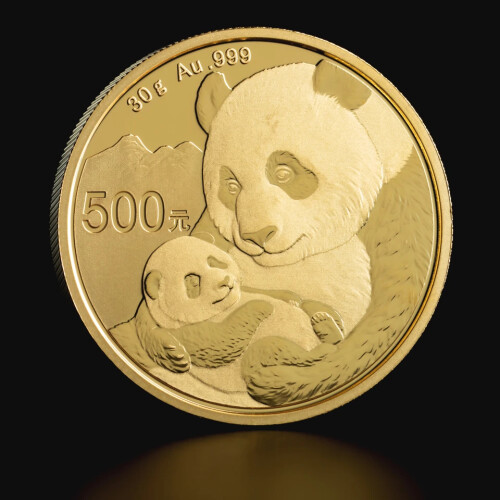 30g chinese panda gold coin reverse 2019
